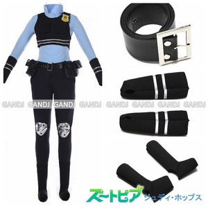 【ズートピア ジュディ/ ジュディ・ホップス 11点セット/警察服/コスチューム/婦警/婦人警官/ポリスワンピース/バニーガール/制服/ハロウィン/クリスマス/イベント/仮装/舞台/パーティ/コスプレ/衣装】4246