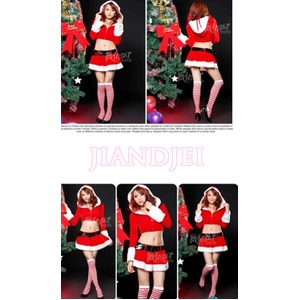 【前結びリボンのクリスマス衣装/サンタコスプレ/クリスマスコスチューム/クリスマス/コスプレ/コスチューム/パーティ/イベント/舞台/衣装/仮装】ns109404