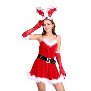 【クリスマス/トナカイ/サンタ/コスプレ/コスチューム/イベント/パーティ/仮装/衣装】9460