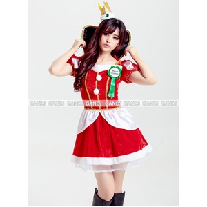 【クイーンクリスマス/サンタ衣装/コスプレ/コスチューム/パーティ/イベント/舞台/衣装/仮装】9473