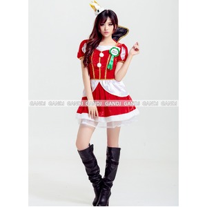 【クイーンクリスマス/サンタ衣装/コスプレ/コスチューム/パーティ/イベント/舞台/衣装/仮装】9473