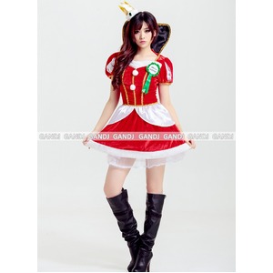 【クイーンクリスマス/サンタ衣装/コスプレ/コスチューム/パーティ/イベント/舞台/衣装/仮装】9473
