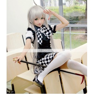 【大きいリボンメイド服/萌えメイド/メイド服/家政婦/ハロウィン/クリスマス/イベント/仮装/舞台/パーティ/コスプレ/コスチューム/衣装】5405