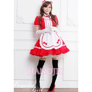 【ドレスメイドコスプレ/SEXYメイド服/喫茶店/家政婦/萌えメイド/ハロウィン/クリスマス/イベント/仮装/舞台/パーティ/コスプレ/コスチューム/衣装】5418