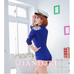 【帽子付婦人警官コスプレ/セーラー服海上警察/警察/制服/ハロウィン/クリスマス/イベント/仮装/舞台/パーティ/コスプレ/コスチューム/衣装】ns105397