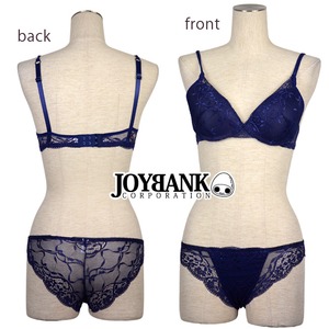 総レースデザインブラ＆ショーツセット【ブラショーツセット/ノーライン/シームレスショーツ/ナイトウェア/下着/ランジェリー/コスプレ】07000229 ワインM