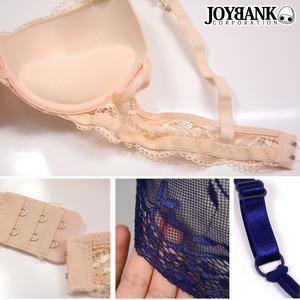 総レースデザインブラ＆ショーツセット【ブラショーツセット/ノーライン/シームレスショーツ/ナイトウェア/下着/ランジェリー/コスプレ】07000229 ブラックM