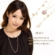 Vajra(ヴァジュラ) 2WAY♪スワロフスキーフラワー♪2連ネックレス♪ 【日本製】