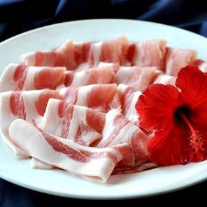 超希少!純血アグー(琉球在来種黒豚) しゃぶしゃぶ用1kg 箱入り 【石垣島直送】