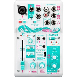 YAMAHA ヤマハ　AG03-MIKU ウェブキャスティングミキサー　初音ミクコラボモデル