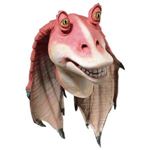 RUBIE'Si[r[Yj STAR WARSiX^[EH[Yj }XNiRXvpj Jar Jar Binks Latex MaskiW[ W[ rNX ebNX }XNj