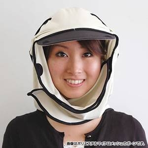 日焼け防止・UVカットする帽子、紫外線保護指数UPF50+【フリルネックU.T.E. ポリエステルマイクロメッシュ】(オリーブ)