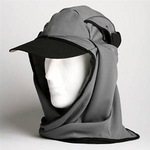 日焼け防止・UVカットする帽子、紫外線保護指数UPF50+【フリルネックU.T.E.　ポリエステルマイクロメッシュ】(スズ色)の詳細ページへ