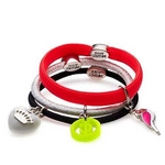 JUICY COUTURE（ジューシークチュール） Charm Elastics Set Of 3 ヘアゴム Blackの詳細ページへ