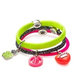 JUICY COUTURE（ジューシークチュール） Charm Elastics Set Of 3 ヘアゴム Hot Pinkの詳細ページへ