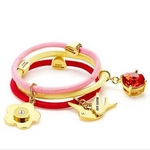 JUICY COUTURE（ジューシークチュール） 3 Charm Elastics ヘアゴム Redの詳細ページへ