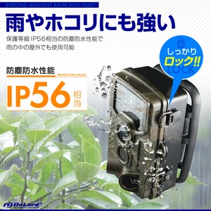 【監視カメラ】【防犯カメラ】【SDカード式録画装置内蔵】 屋外 防塵防水 Wセンサーカメラ （OL-501） 超強力赤外線LED PIR 人感センサー 暗視撮影 乾電池式 配線不要