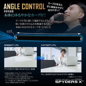 【防犯用】【超小型カメラ】【小型ビデオカメラ】 スマートフォン型カメラ スパイカメラ スパイダーズX (A-613) 1080P 動体検知 モバイルバッテリー 超省電力ICチップ搭載