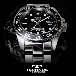 TECHNOS(テクノス) GMT 限定モデル メンズ 腕時計 T2134SB