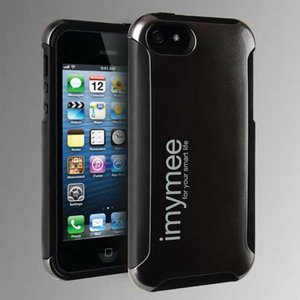 imymee LANCER iPhone5専用 耐衝撃構造 カード収納付き ケース メタルグレー