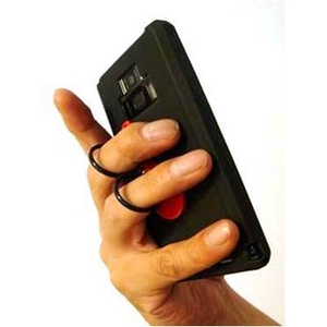 落下リスクを軽減 スマートフォン対応フィンガーホルダー Smarpea(スマーピー) ピンク