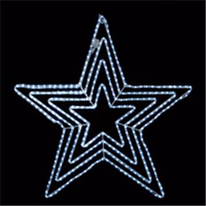 LEDモチーフライト 4重フラッシュスター 112cm ホワイト(スピードコントローラー付き/防滴型)