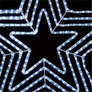 LEDモチーフライト 4重フラッシュスター 112cm ホワイト(スピードコントローラー付き/防滴型)
