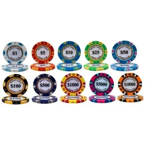 モンテカルロ・ポーカーチップサンプル１０枚セット