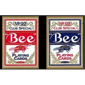 Bee ビー (ポーカーサイズ) No.92 Club Special -ブルー-
