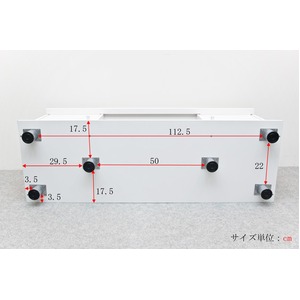 扉付き収納テレビ台/テレビボード 【幅120cm】 可動棚付き ホワイト(白)