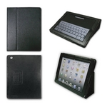 iPad2用 多機能レザーケース (ブラック)