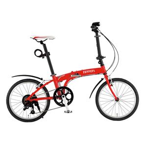 Ferrari（フェラーリ） 自転車 AL-FDB207 Pack レッド