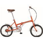 FIELD CHAMP（フィールドチャンプ） ベーシック FDB16 16インチ折り畳み自転車 オレンジ No.72935