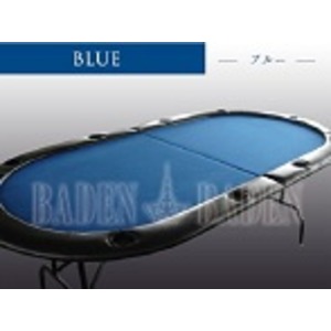 ポーカーテーブル (C10-LIGHT) (２折・軽量タイプ)ブルー