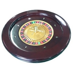 ルーレットウィール「Royal Queen（ロイヤルクイーン）20"」-高級マホガニー艶出し仕上げ