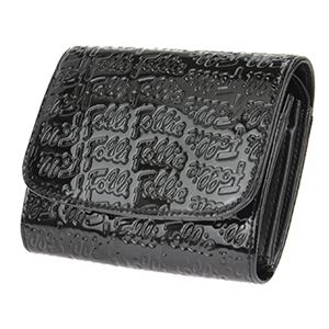 FOLLI FOLLIE （フォリフォリ） WA0L026SK／BLK 二つ折り財布