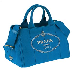 Prada �i�v���_�j 1BG642 CANAPA�^AZZURRO ��񂰃o�b�O