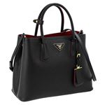 Prada �i�v���_�j 1BG775 S�^CUIR�^NER�^FUOCO ��񂰃o�b�O