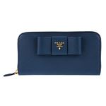 Prada (プラダ) 1ML506 S/FIOCCO/BLUETTE 長財布