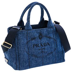 Prada (�v���_) 1BG439 DENIM/BLEU ��񂰃o�b�O 