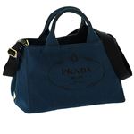 Prada (�v���_) 1BG642 CANAPA/NAVY ��񂰃o�b�O 