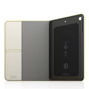 【iPad mini 3 / iPad mini 2 / iPad mini】SLG Design D5 Calf Skin Leather Diary（カーフスキンレザーダイアリー）フィルム1枚入り スタンド機能付 自動オン/オフ機能付 カードポケット（Skin yellow）