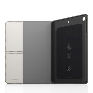 【iPad mini 3 / iPad mini 2 / iPad mini】SLG Design D5 Calf Skin Leather Diary（カーフスキンレザーダイアリー）フィルム1枚入り スタンド機能付 自動オン/オフ機能付 カードポケット（Skin beige）