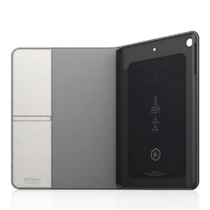 【iPad Air ケース】SLG Design D5 Calf Skin Leather Diary（カーフスキンレザーダイアリー）フィルム1枚入り スタンド機能付 自動オン/オフ機能付 カードポケット（black）