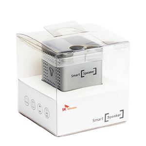 【SK】スマホ用 Bluetooth対応小型スピーカー Smart Speaker（スマートスピーカー） bluetooth スピーカー bluetooth スピカ ワイヤレス NFC 携帯スピーカー パワフル スマートフォン対応 （Silver）