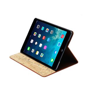 【iPad Air】ZENUS Masstige A-Cork Diary（マステージ エーコルクダイアリー）スタンド機能付 イタリアン合成皮革 ハイブリッド（orange）