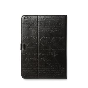 【iPad Air】ZENUS Masstige Lettering Diary（マステージ レタリングダイアリー）スタンド機能付 合成皮革 ハイブリッド（black）