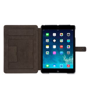 【iPad Air】ZENUS Masstige Neo Classic Diary スタンド機能付 イタリアン合成皮革（dark grey）