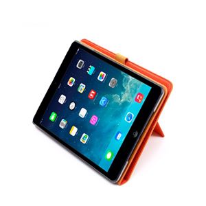 【iPad Air】ZENUS Cambridge Diary スタンド機能付 イタリアンファブリック ハイブリッド（orange）