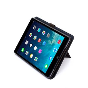 【iPad Air】ZENUS Cambridge Diary スタンド機能付 イタリアンファブリック ハイブリッド（navy）